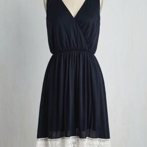 ModCloth Sweet Leadership dress in navy